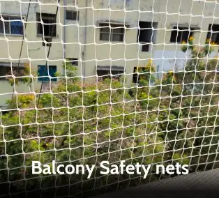 Balcony safety nets in Chennai to prevent accidents and enhance safety.