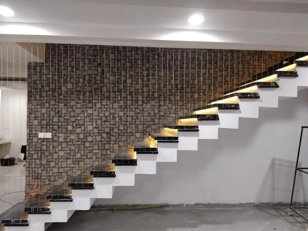Staircase Grill Installation