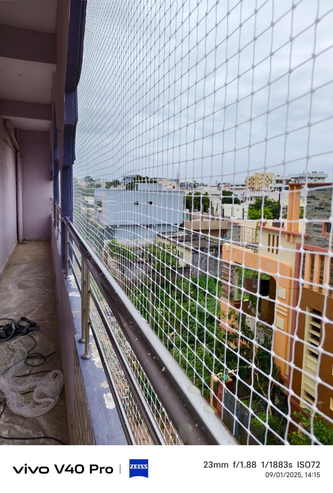 Balcony Safety Net Installation