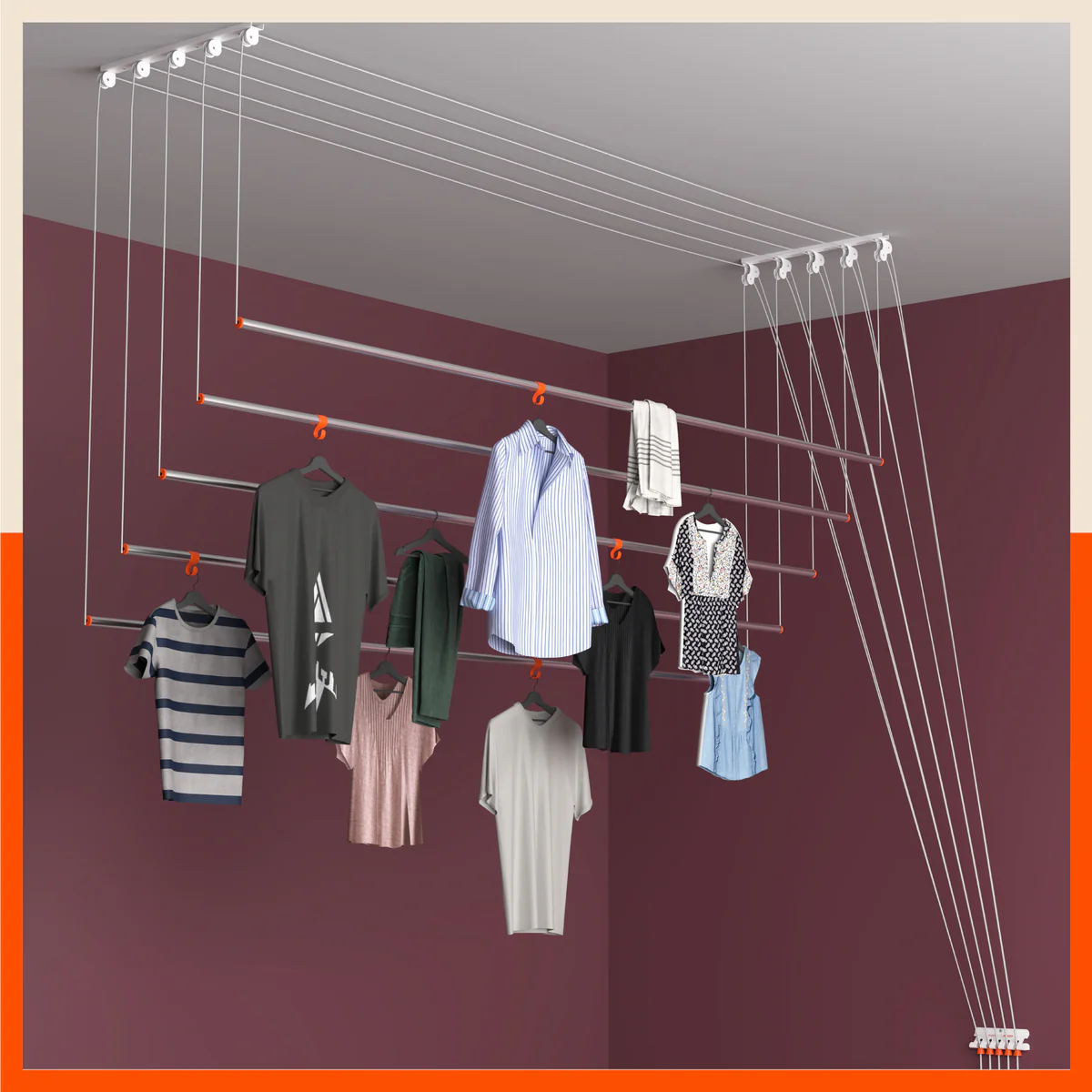 Ceiling Cloth Hanger Installation